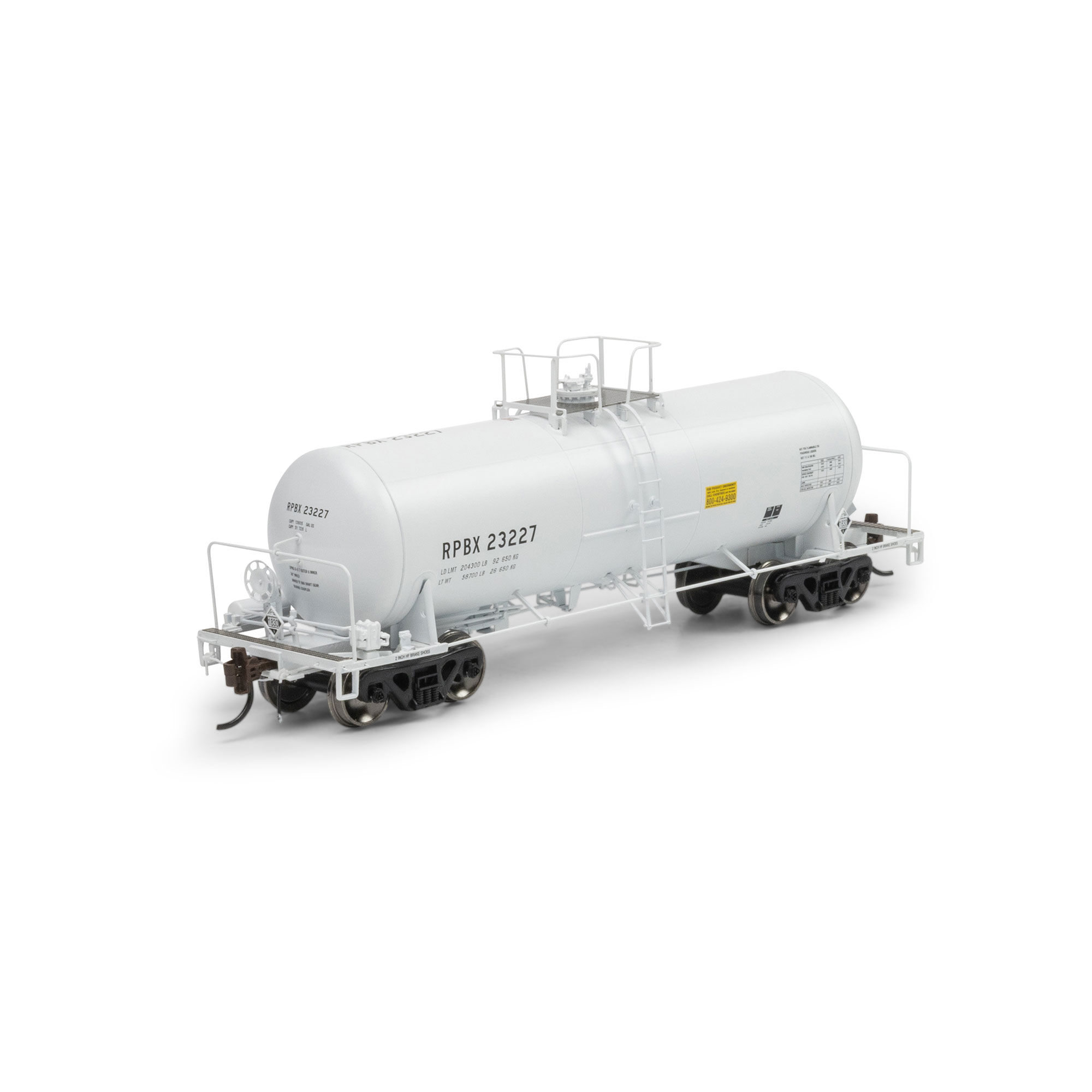 Athearn Genesis HO 13K Gallon Acid Tank Car, RPBX #23227 Model