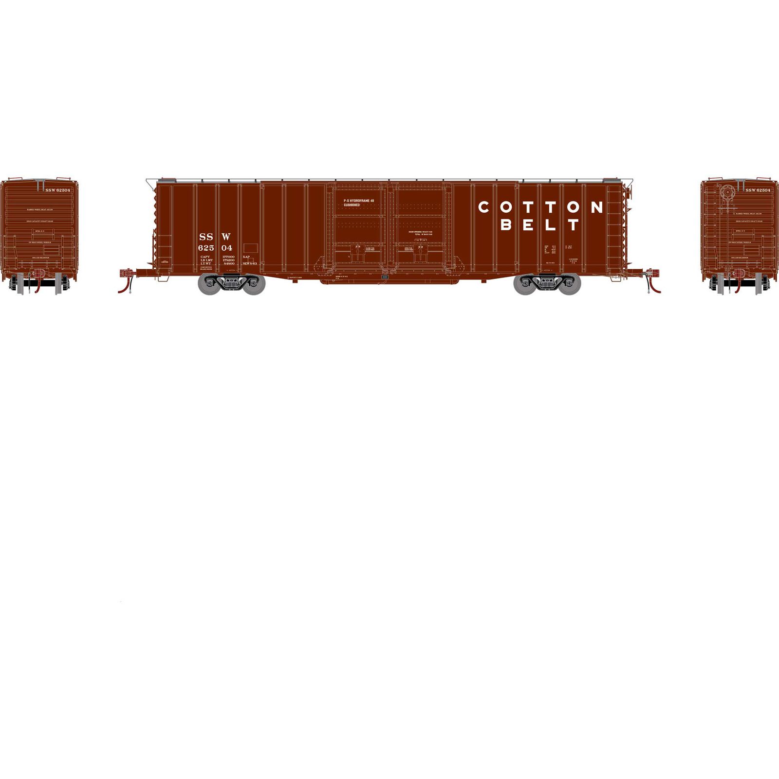 HO 60' PS Auto Box, SSW #62504