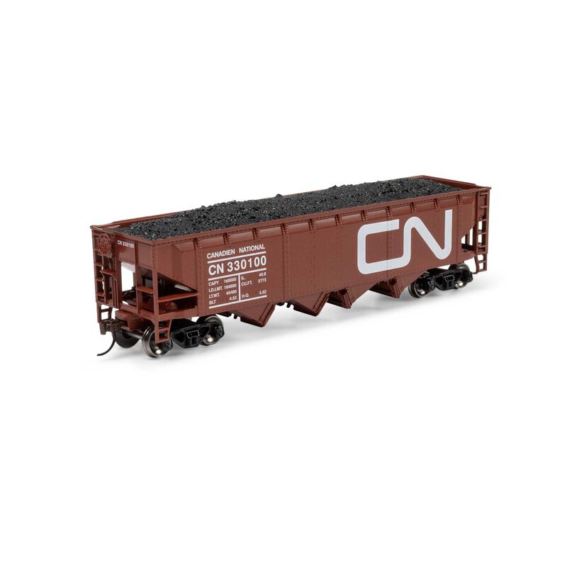 HO ATH 40' 4-Bay Offset Hopper with Load, CN #330100