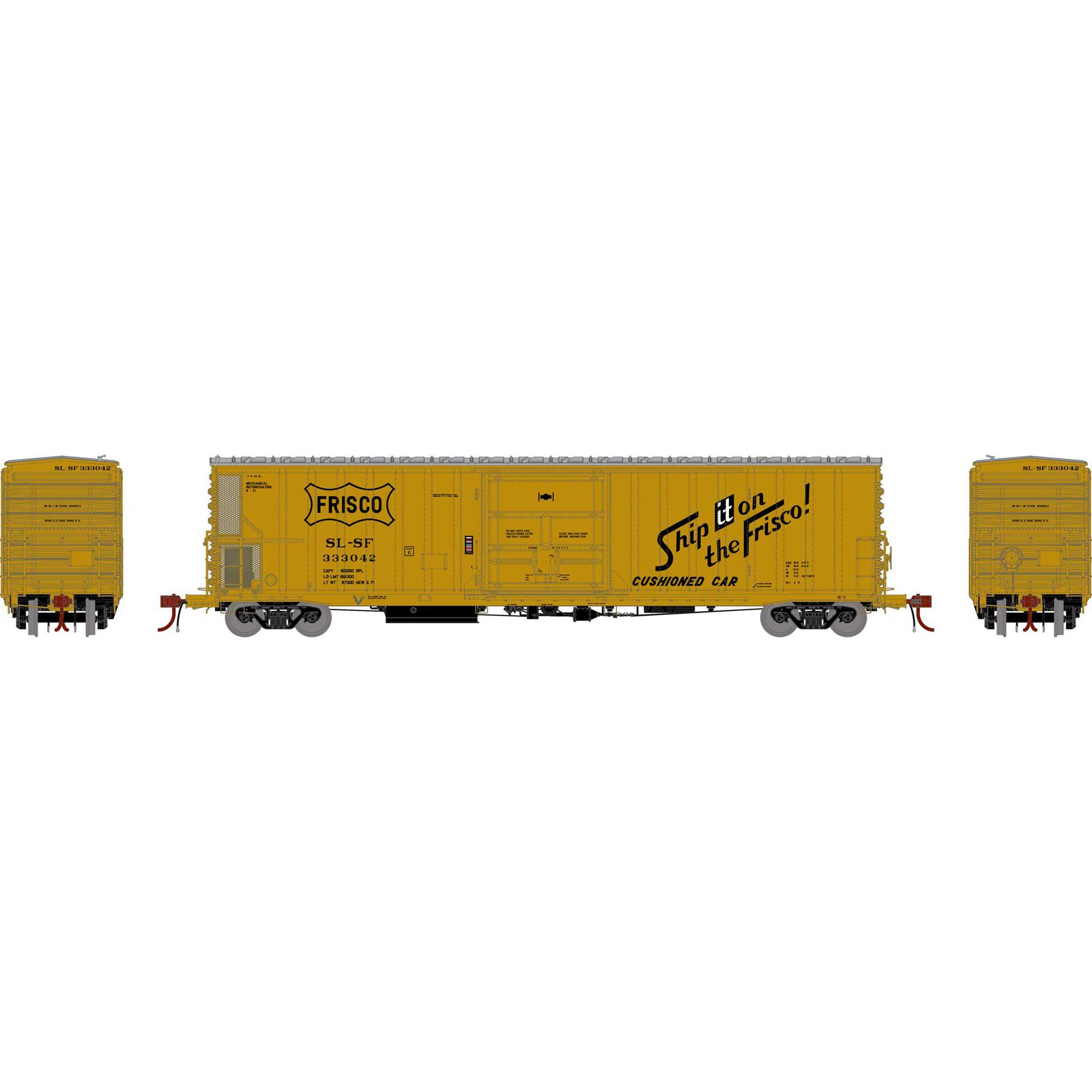 Athearn HO FGE 57' Mechanical Reefer, SLSF #333042