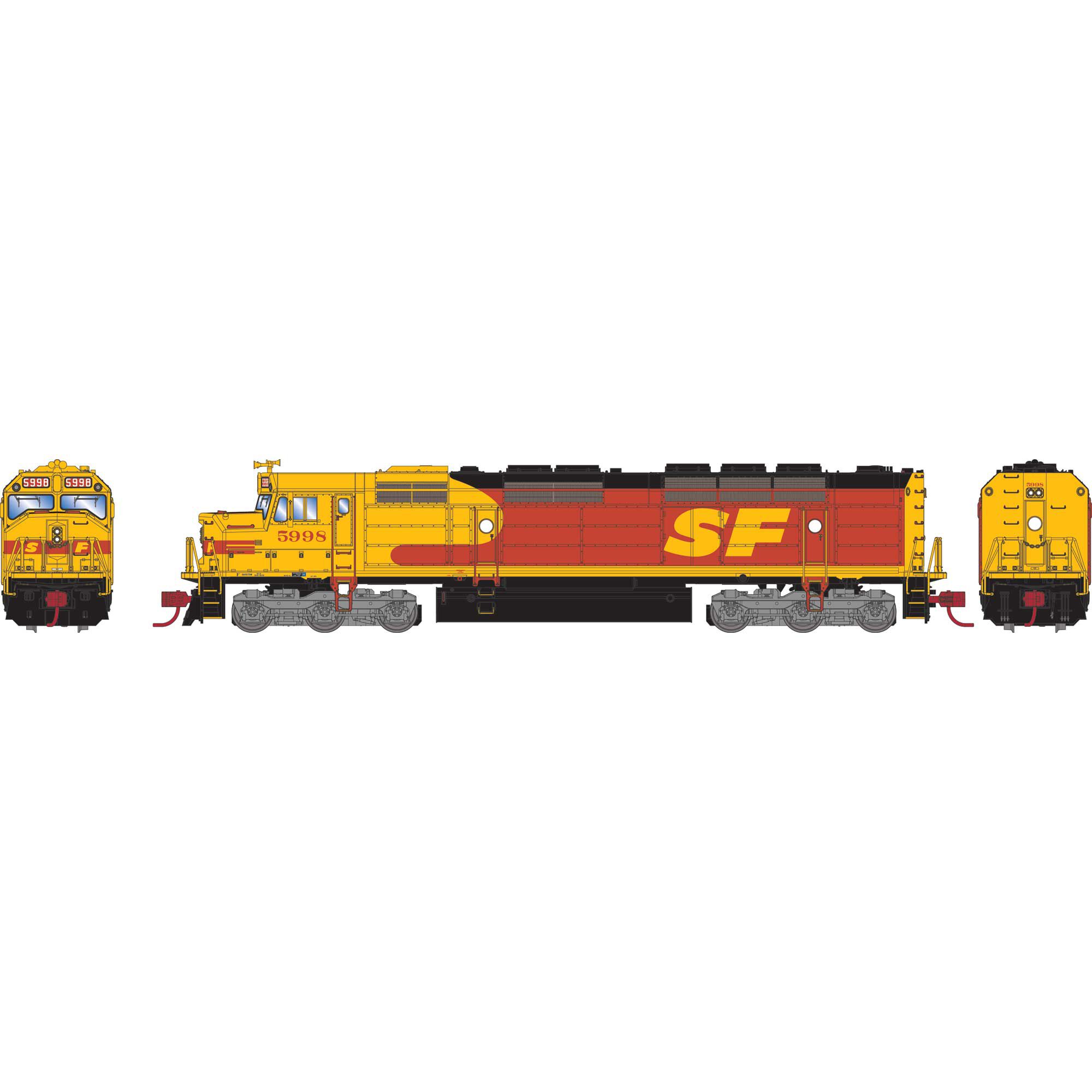 Athearn N FP45, SF/Kodachrome #5998 Model Train | Athearn | Athearn