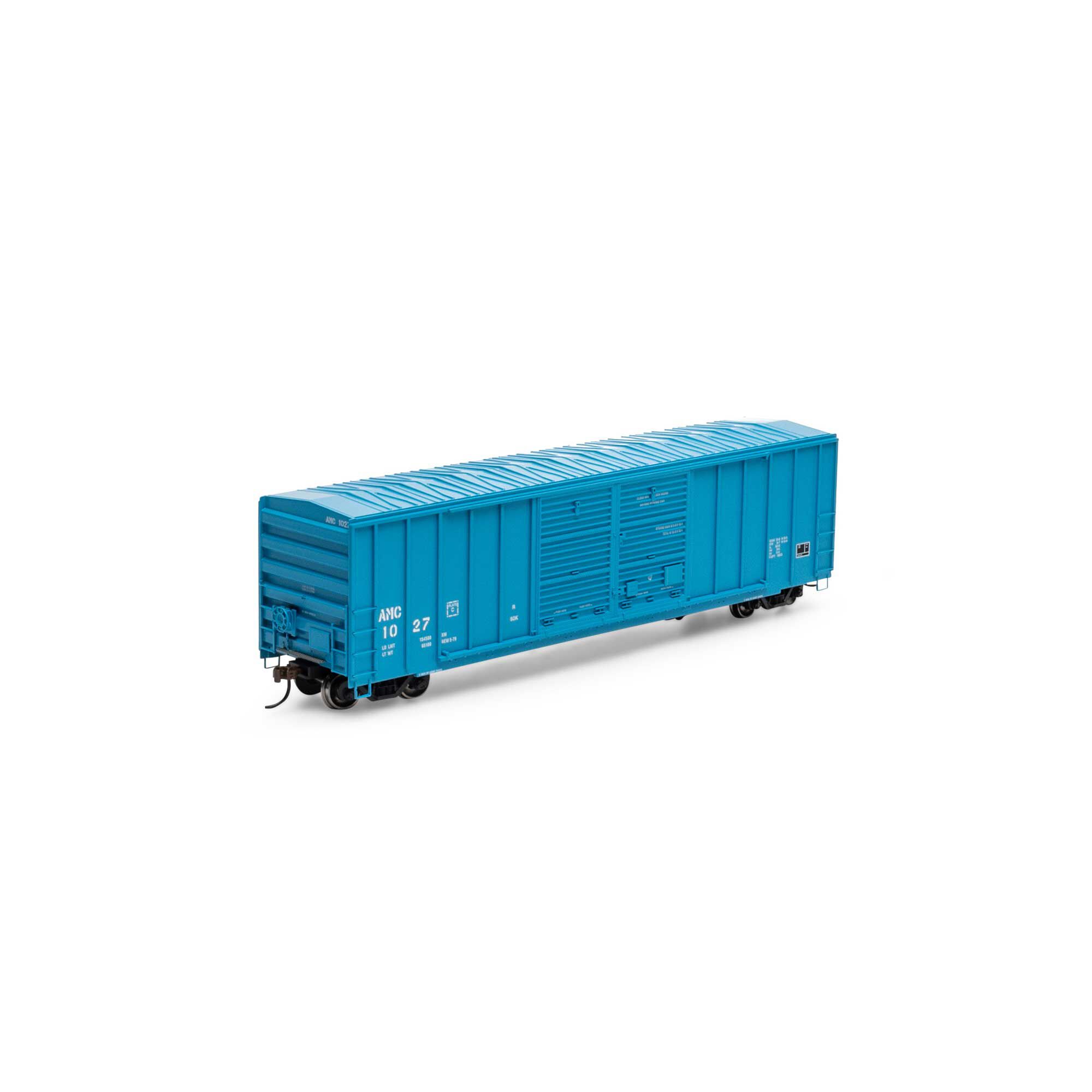 HO 50' FMC 5077 Double Door Box, AMC #1027 Model Train | Athearn