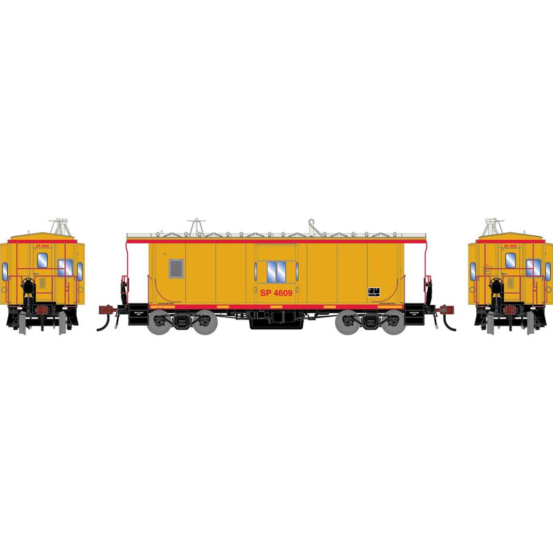 Athearn Genesis HO GEN ICC Bay Window Caboose w/Lights & Sound, UP #4609