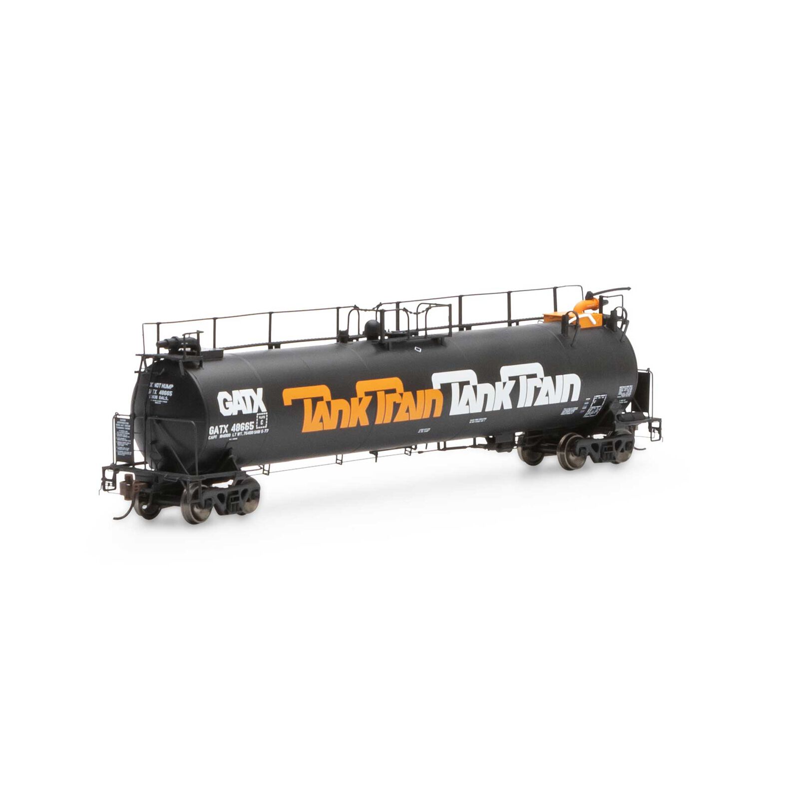 HO TankTrain Intermediate,GATX/Orange Letter#48665