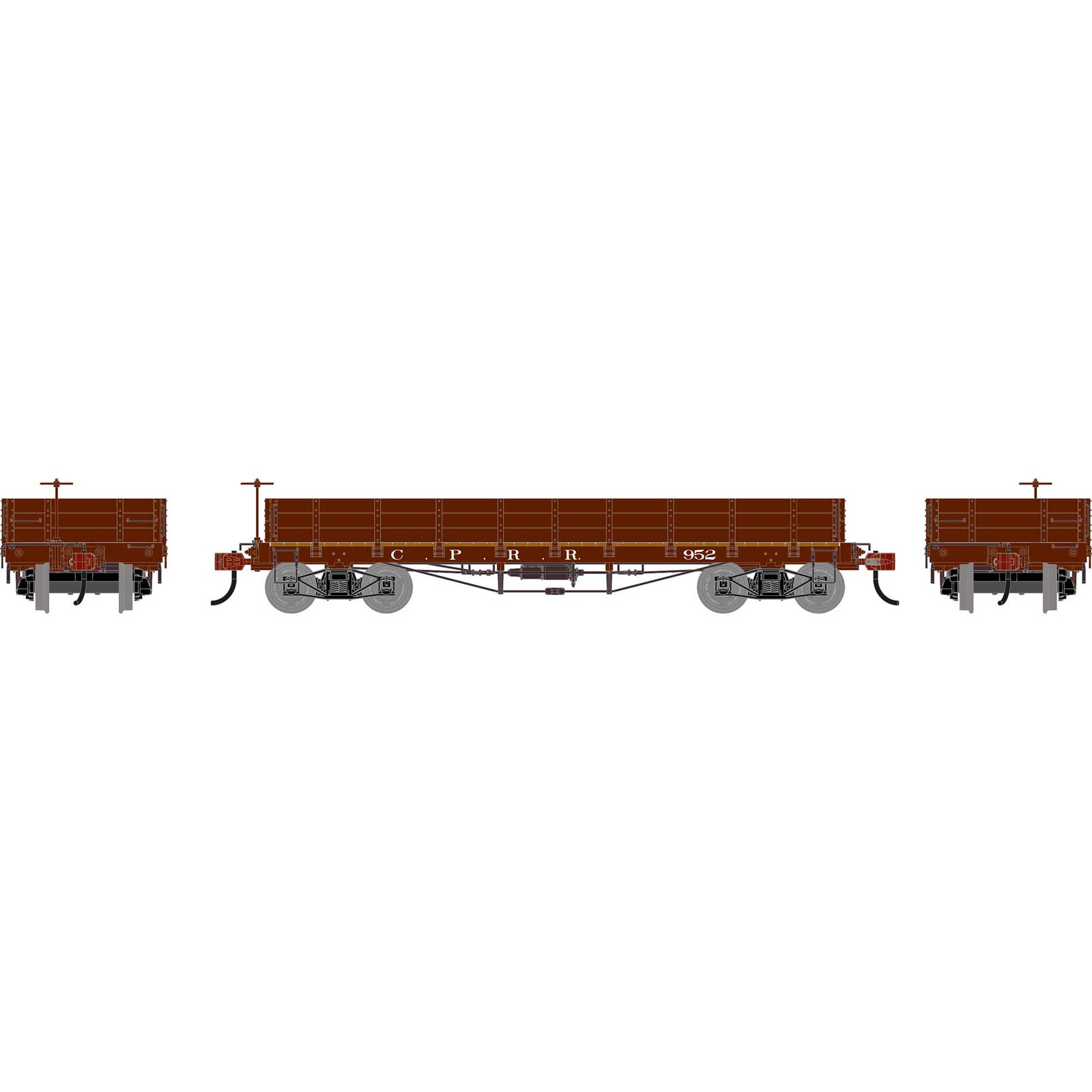 HO ATH 36' Low Side Gondola w/ Drop Gates, CPRR #952