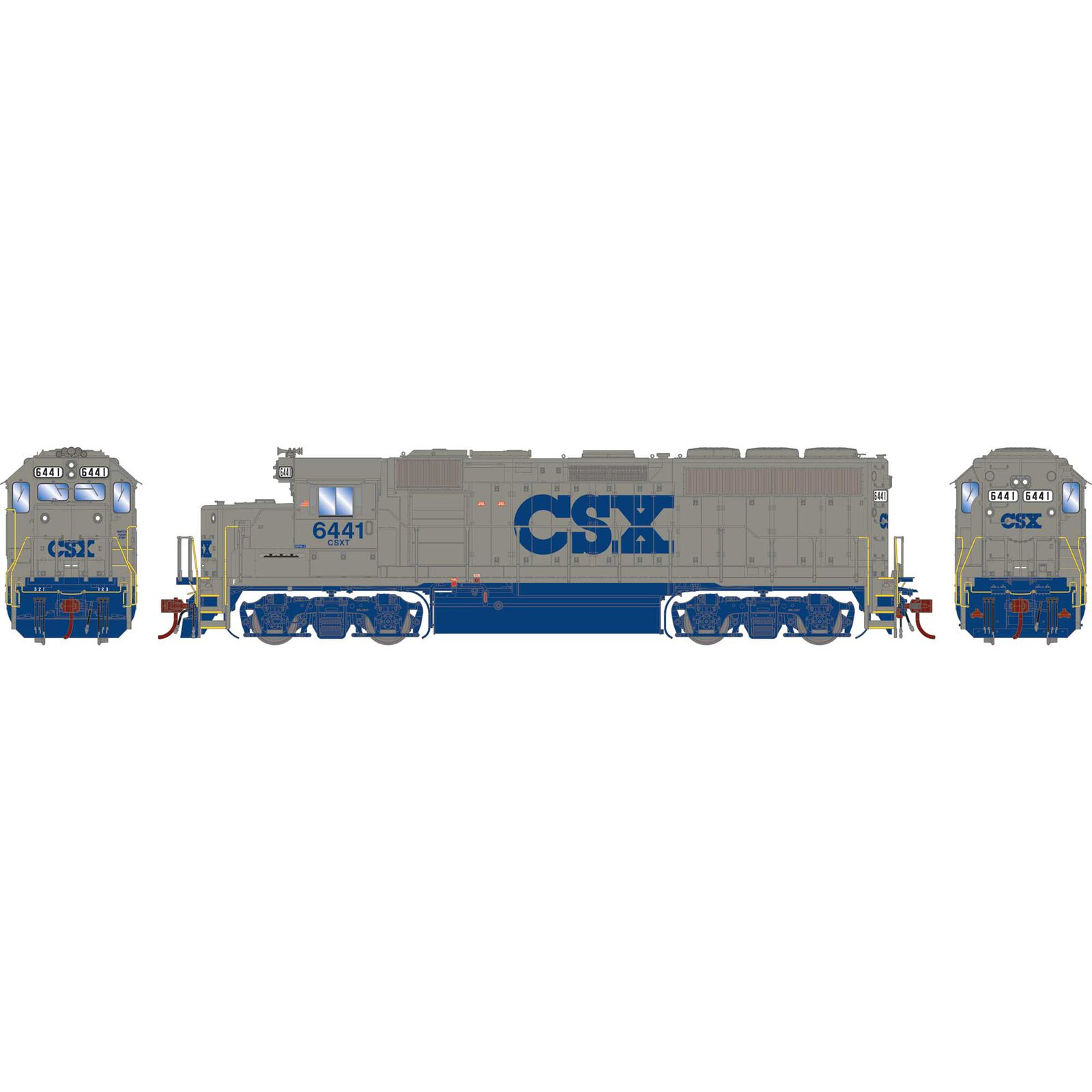 HO GP40-2 Locomotive, CSXT #6441