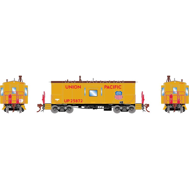 HO ICC CA-11 Caboose with Lights, UP 'Snowbus' #25872