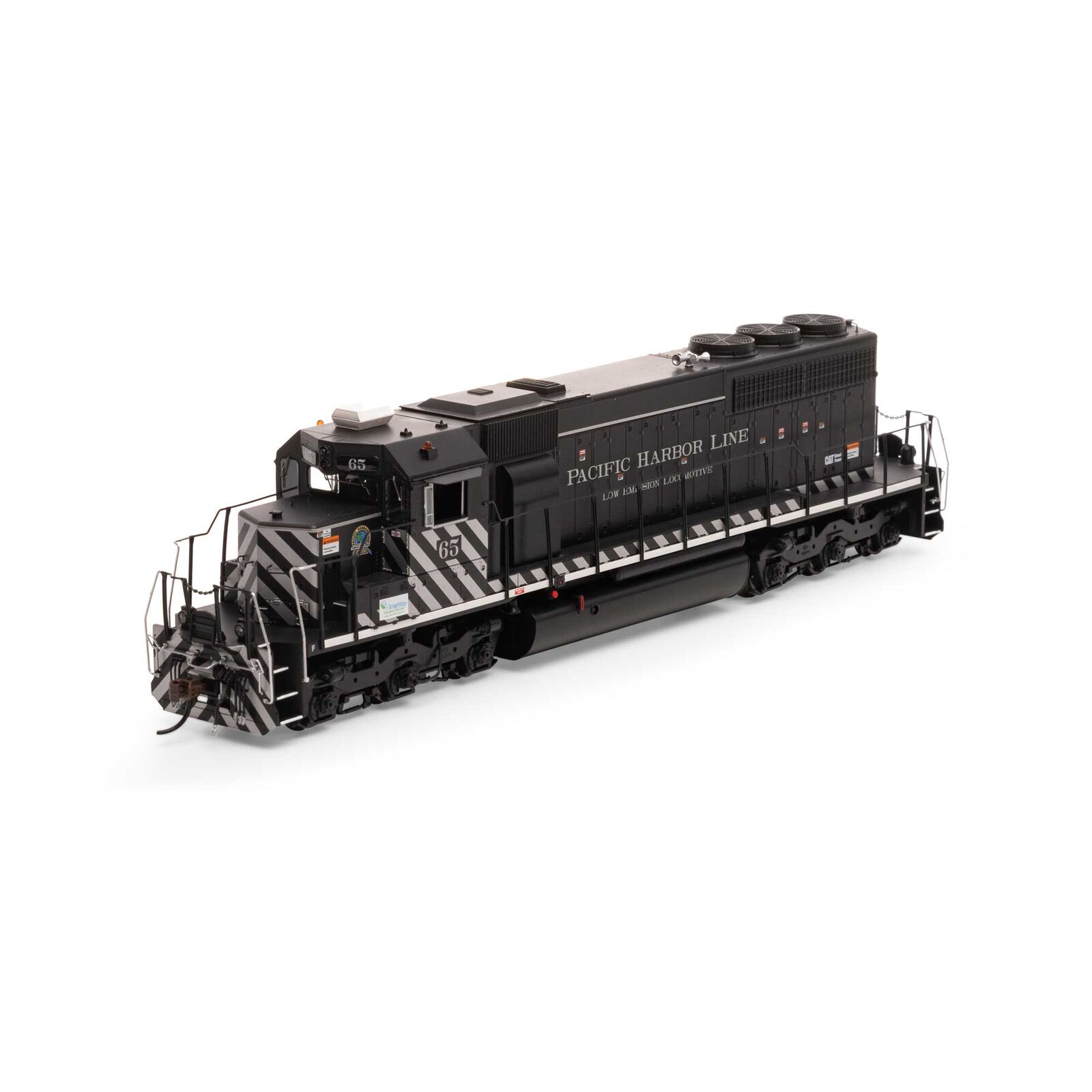 HO SD40 Locomotive with DCC & Sound, Pacific Harbor Line #65