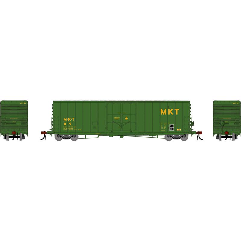 Athearn Genesis HO GEN 50' PC&F Box Car w/10'6" Plug Door, Legendary Liveries MKT 'Whitman Green' #89