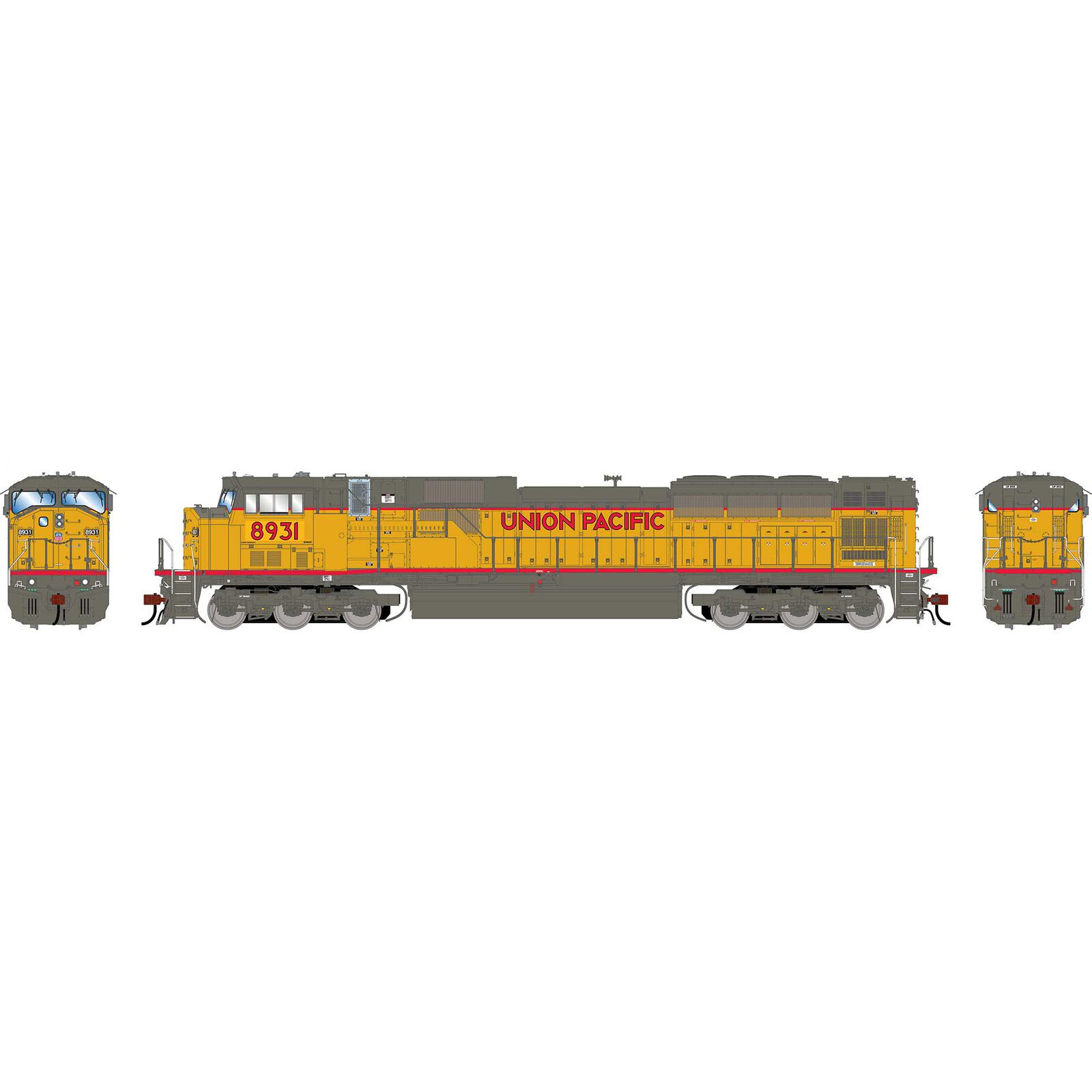 HO GEN SD90MAC-H PH I Locomotive w/DCC & Sound, UP #8931