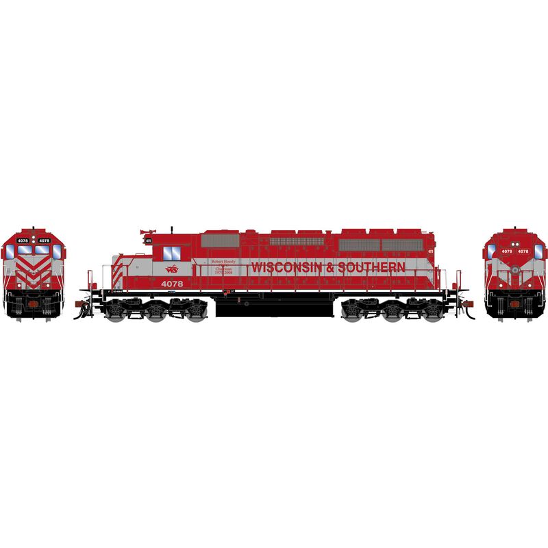 HO ATH SD40 Locomotive w/DCC & Sound, WSOR #4078