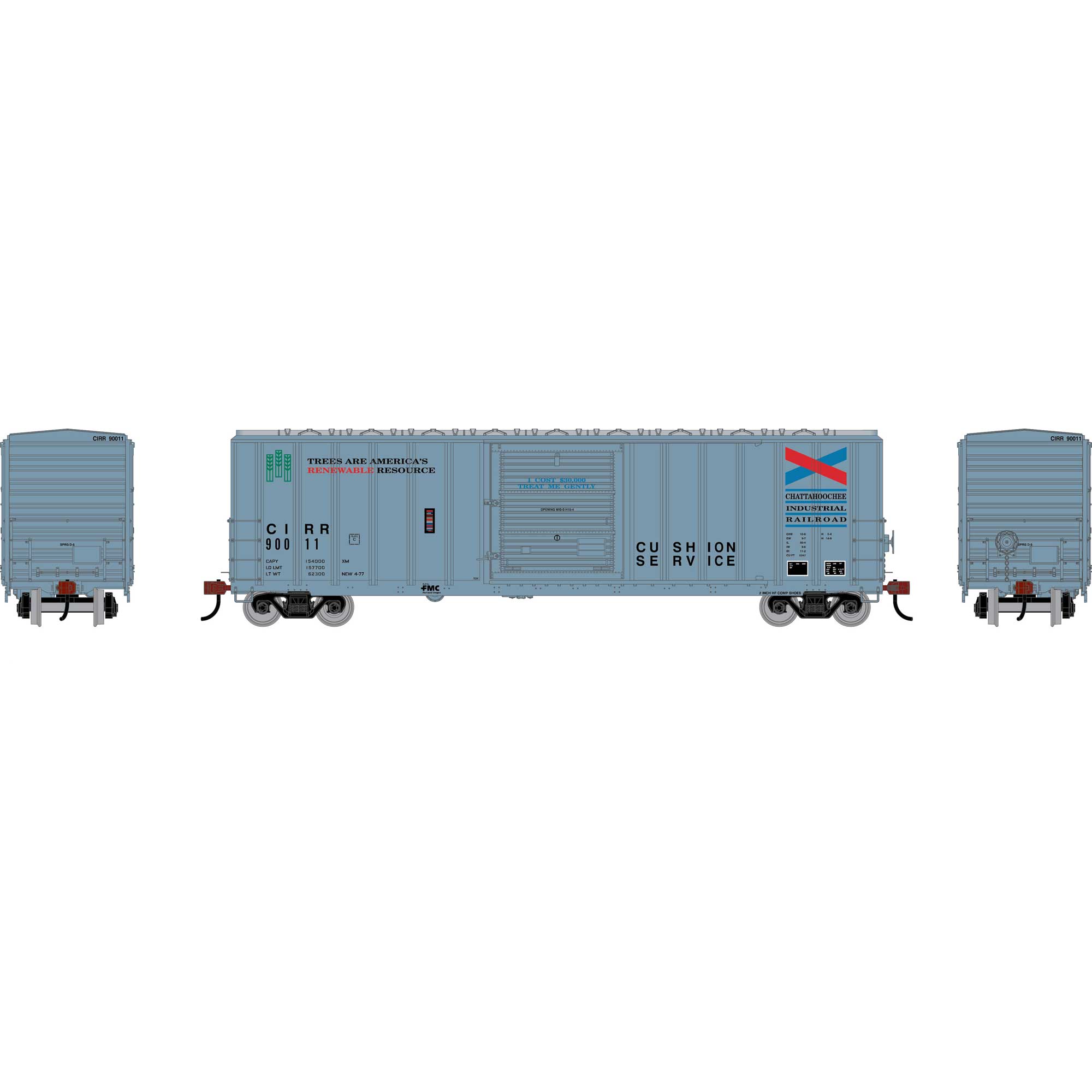 HO ATH 50' FMC 5347 Single Door Box Car, CIRR #90011