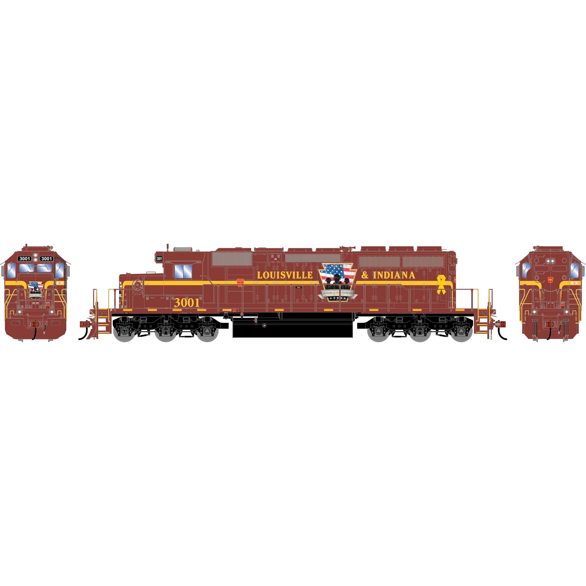 HO ATH SD40-2 Locomotive