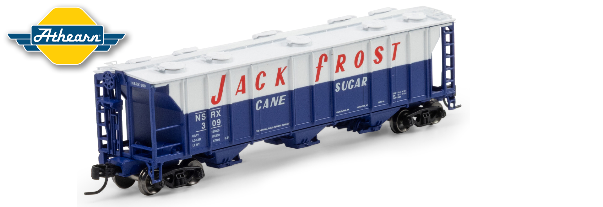 Athearn N PS-2 2893 3-Bay Covered Hopper