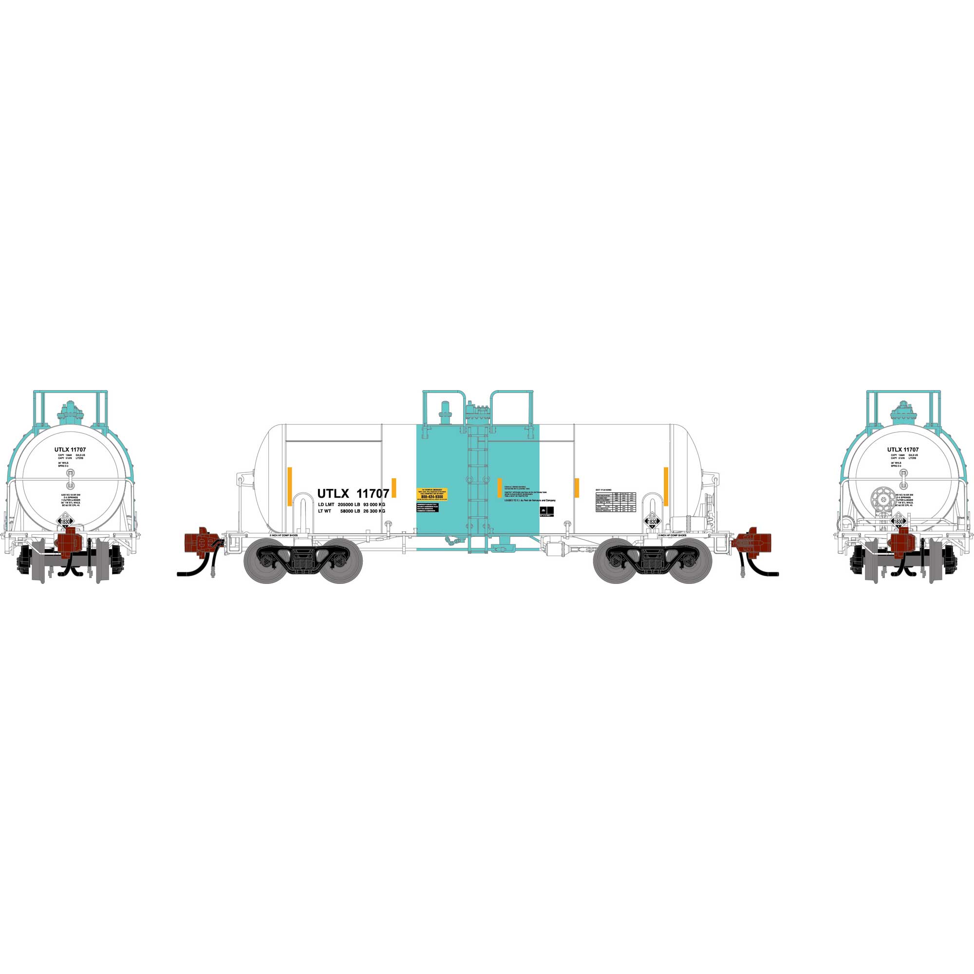 N UTC 13K Tank Car