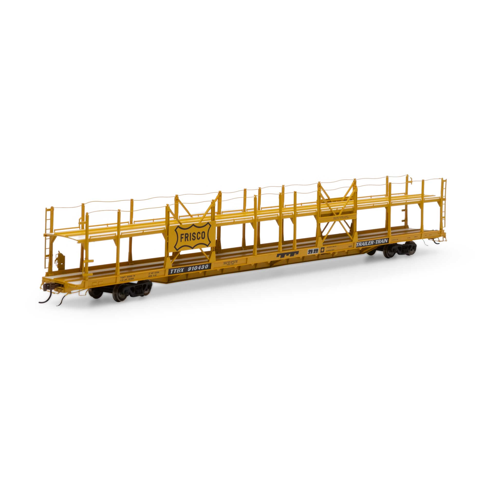 HO F89-F Bi-Level Auto Rack, Frisco/TTBX #910430 Model Train